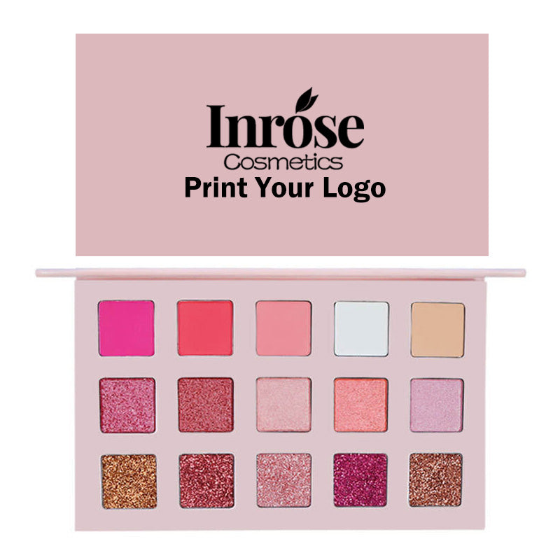 15 color pink eyeshadow palette matte pearlescent high pigmented