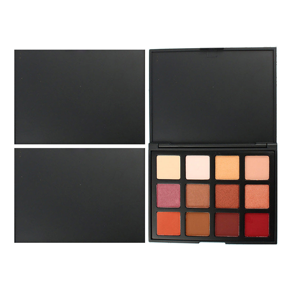 Paleta de sombras de ojos de 12 colores, tonos tierra oscuros