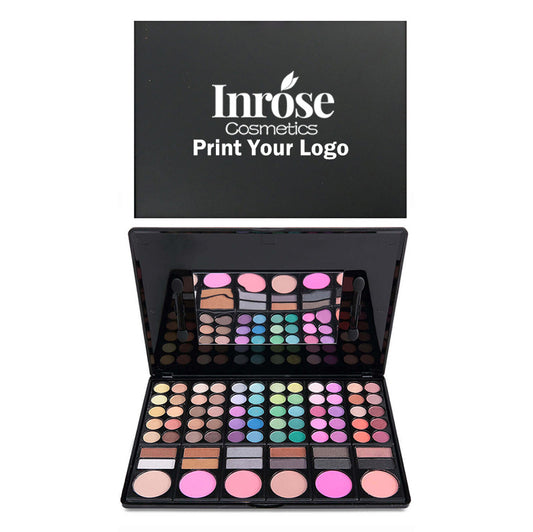 78 color eyeshadow palette lipgloss blush set multi-function pan