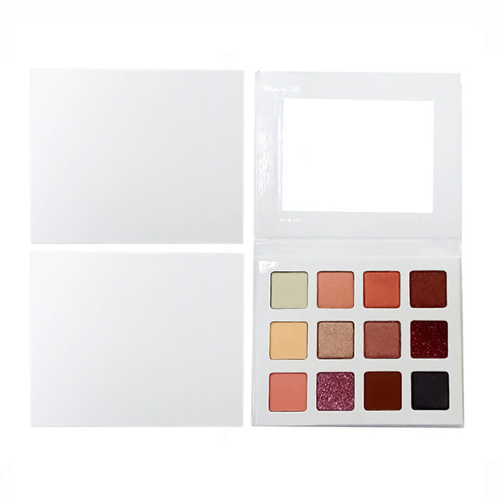 12 Color White Eyeshadow Palette Long Lasting Waterproof Cruelty Free