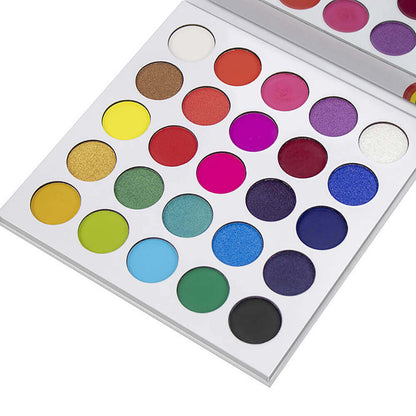 25 color rainbow eyeshadow palette waterproof high pigmented
