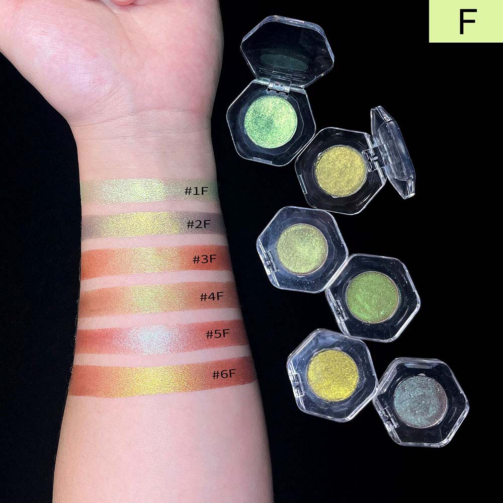 46-Color Chameleon Eyeshadow Powder High Pigment Metallic Highlighter 26MM