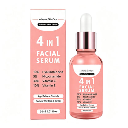 Face Serum Anti Aging Vitamin C Essence Hyaluronic Acid Nourishing 30ml