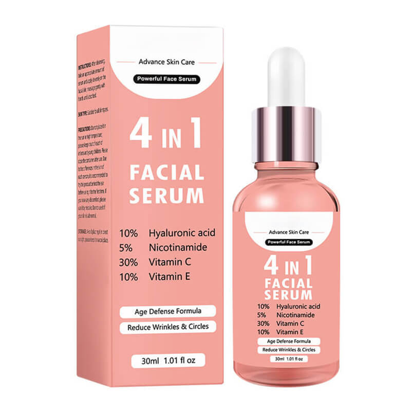 Face serum anti aging vitamin C essence hyaluronic acid nourishing 30ml