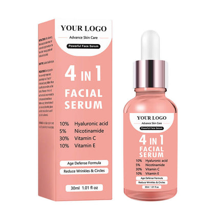 Face serum anti aging vitamin C essence hyaluronic acid nourishing 30ml