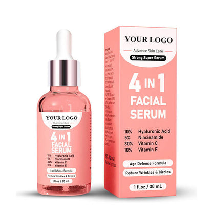 Face serum anti aging vitamin C essence hyaluronic acid nourishing 30ml