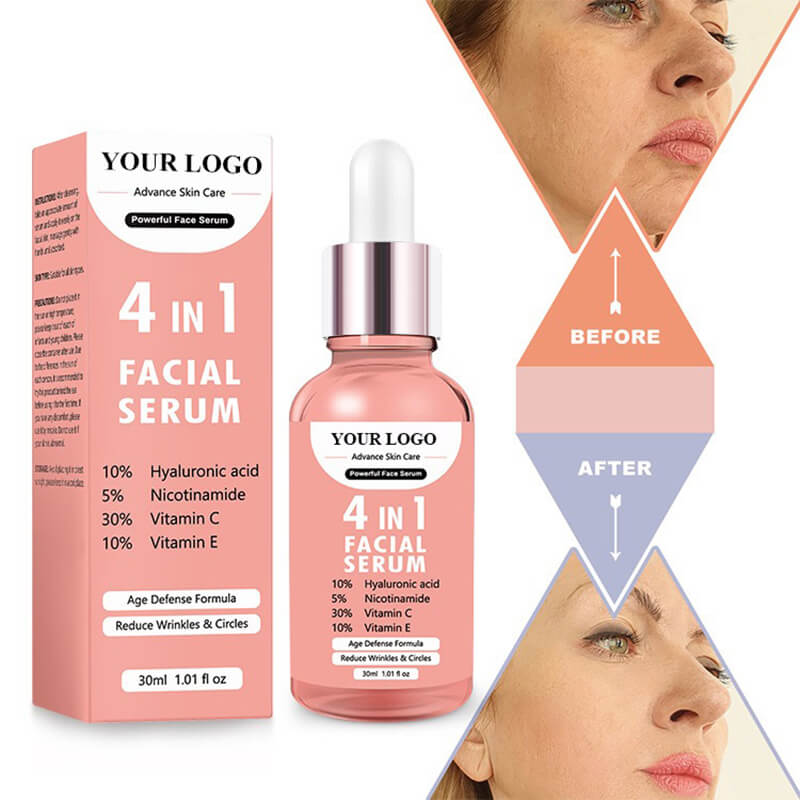 Face serum anti aging vitamin C essence hyaluronic acid nourishing 30ml