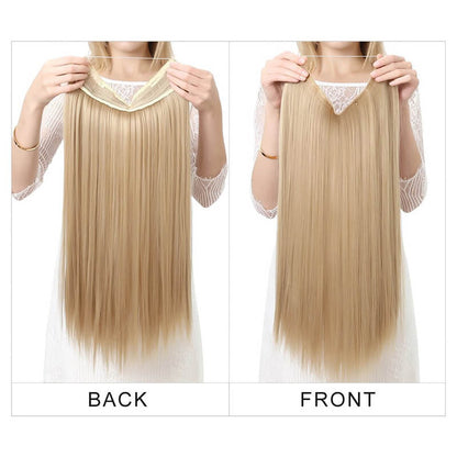 Long straight hair extensions women wigs natural wig one-piece