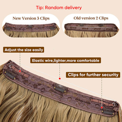 Hair extensions halo hair wig women wigs long curly hair chemical fiber