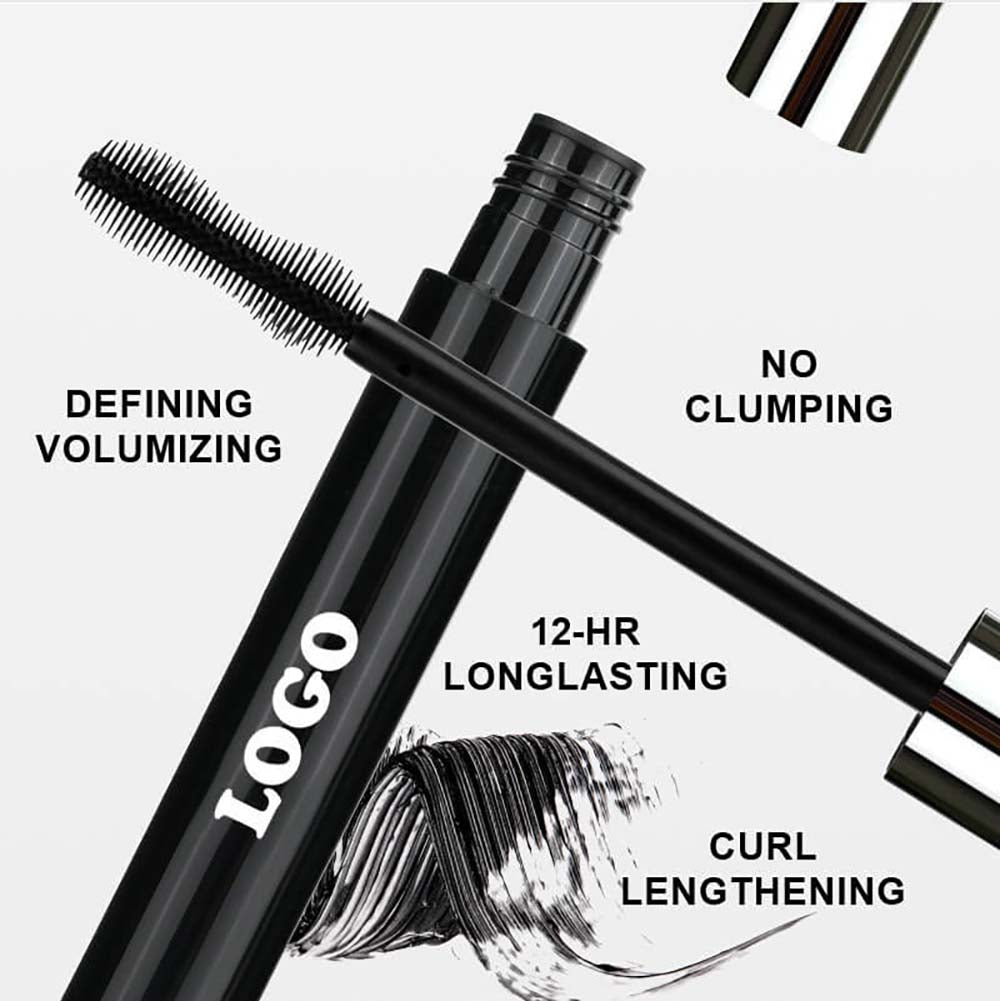 Black Mascara Waterproof Long Lasting Thick Curling Full Volume No Logo