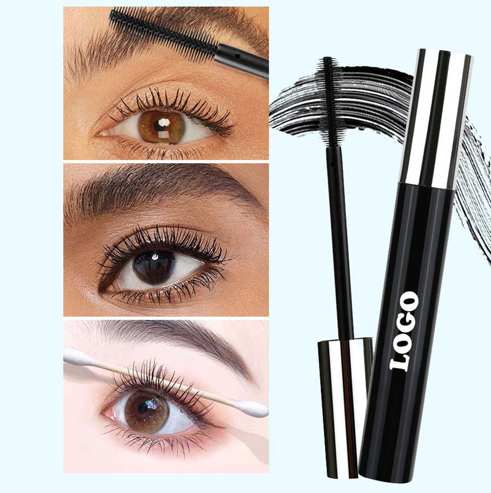 Black Mascara Waterproof Long Lasting Thick Curling Full Volume No Logo