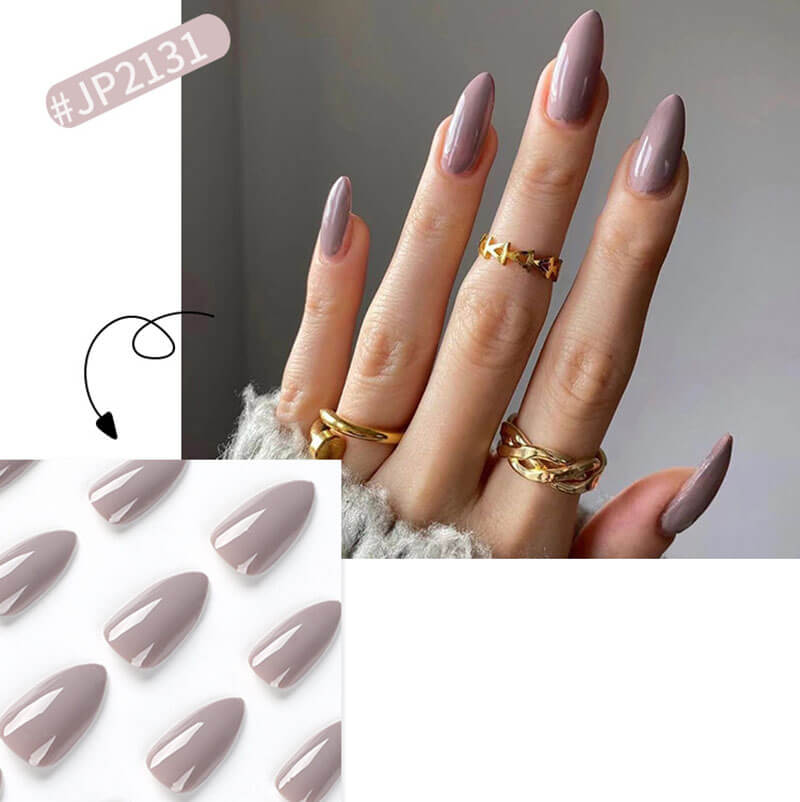 Wearable press on nails solid color nail pieces nail art nail patches