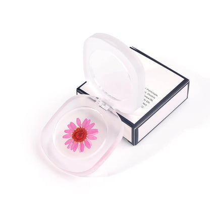 2 color jelly blush rouge cream lip cheek lipstick permanent real flower temperature change