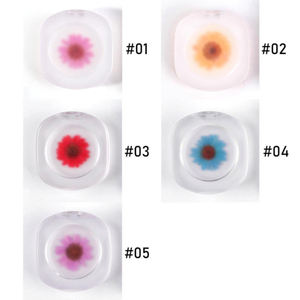 Blush gel bicolore, rouge à lèvres crème, rouge à joues, permanent, véritables fleurs, changement de couleur selon la température