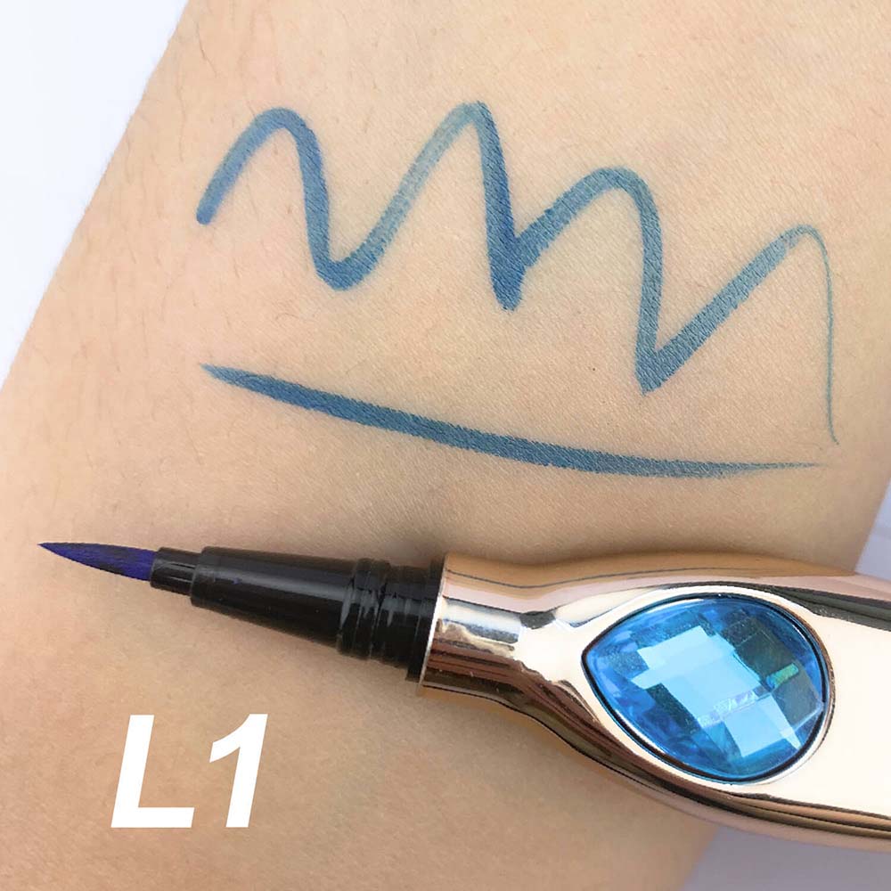 7 Color Liquid Eyeliner Waterproof Dry-Quick Diamond Eye Line Private Label