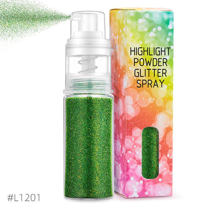26 color highlight powder glitter spray for body face hair nail art high gloss