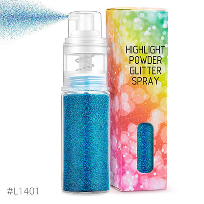 26 color highlight powder glitter spray for body face hair nail art high gloss