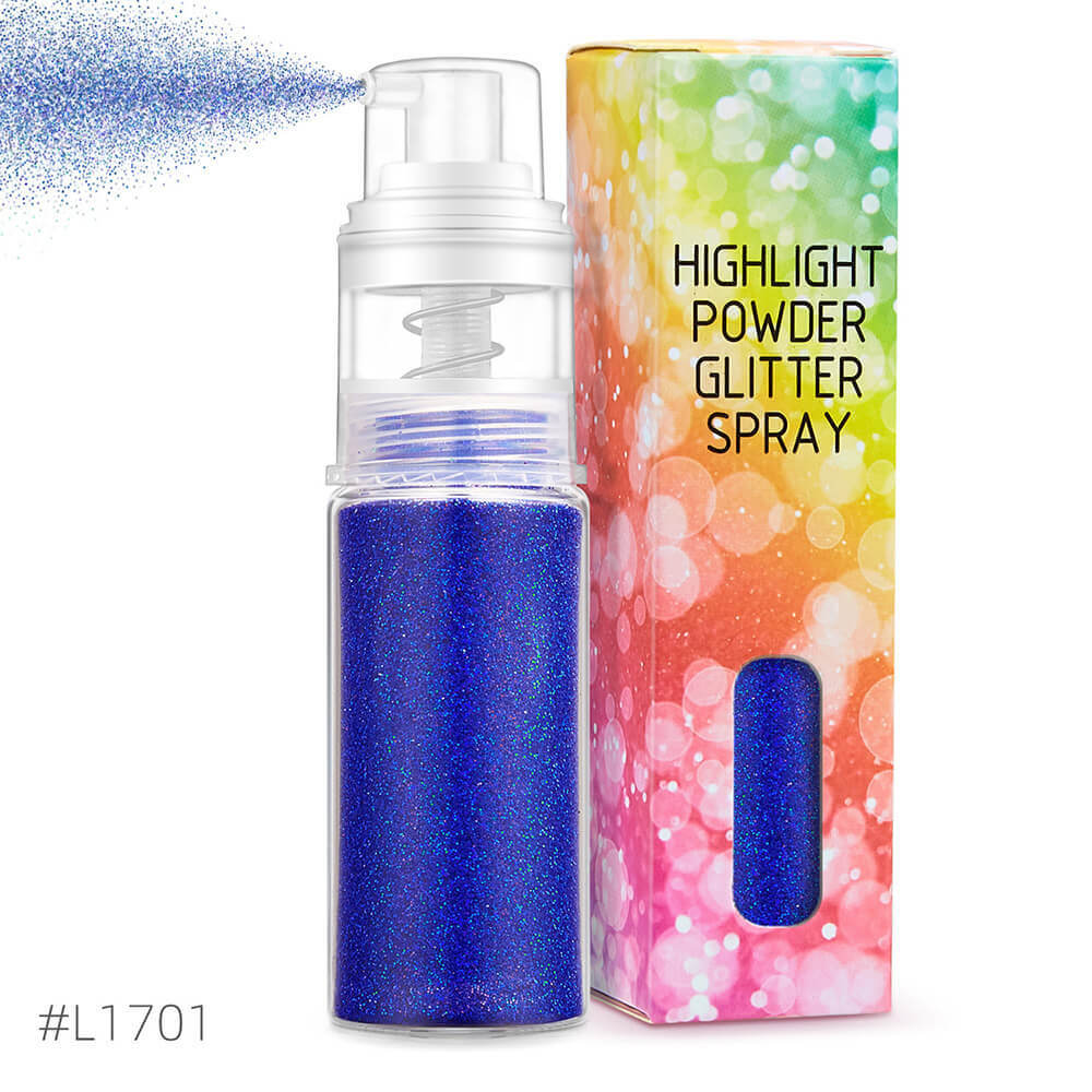 26 color highlight powder glitter spray for body face hair nail art high gloss