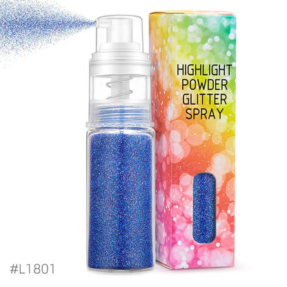 26 color highlight powder glitter spray for body face hair nail art high gloss