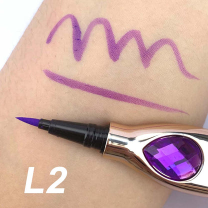 7 Color Liquid Eyeliner Waterproof Dry-Quick Diamond Eye Line Private Label