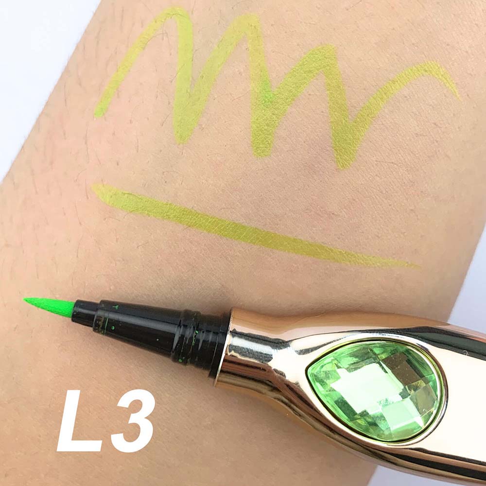 7 Color Liquid Eyeliner Waterproof Dry-Quick Diamond Eye Line Private Label