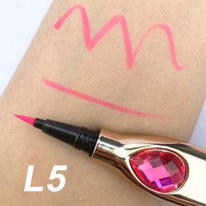 7 Color Liquid Eyeliner Waterproof Dry-Quick Diamond Eye Line Private Label