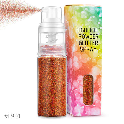 26 color highlight powder glitter spray for body face hair nail art high gloss