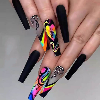 Press On Nails Reuseable Nail Covers Nail Stickers Fake Nail Pieces 24-piece
