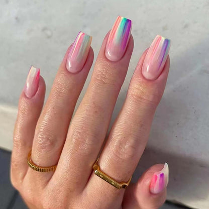 Press On Nails Reuseable Nail Covers Nail Stickers Fake Nail Pieces 24-piece