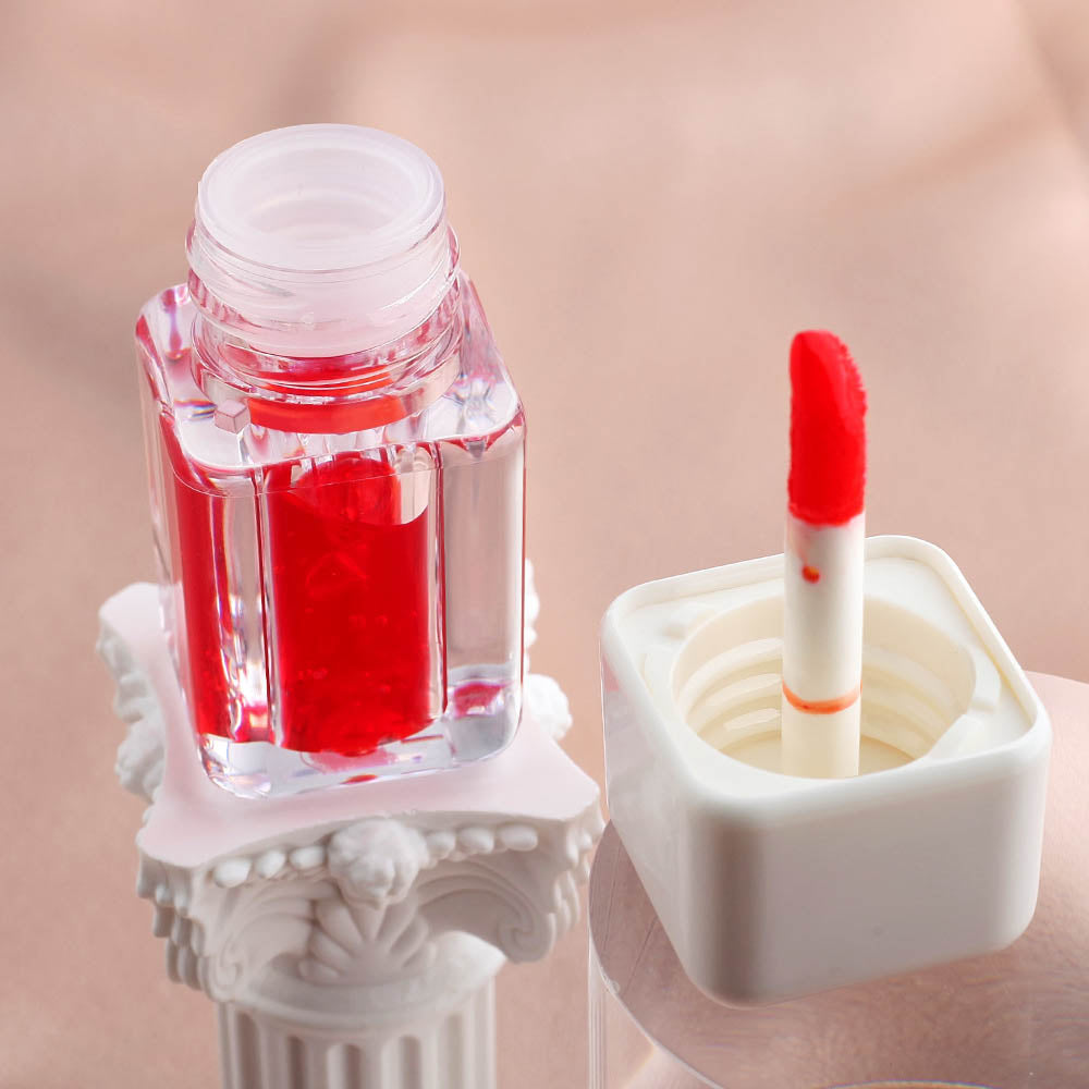 4-color Fruit Juice Lip Stain Jelly Lip and Cheek Tint Moisturizing Natural