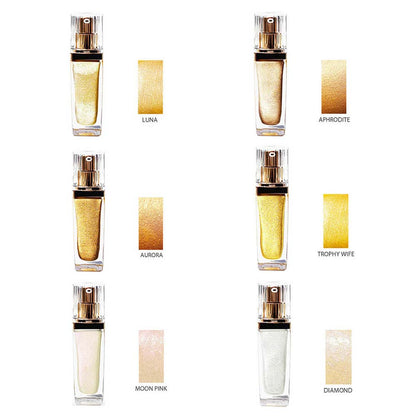 6 color liquid highlighter spray high pigmented long lasting