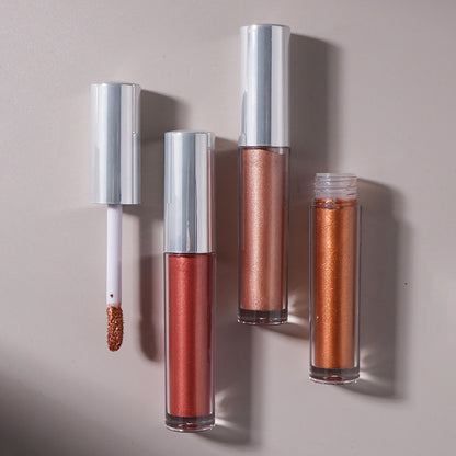 6 Color Liquid Eyeshadow Face Highlighter Shiny Shimmer Brightening Vegan