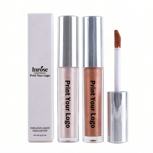 6 Color Liquid Eyeshadow Face Highlighter Shiny Shimmer Brightening Vegan
