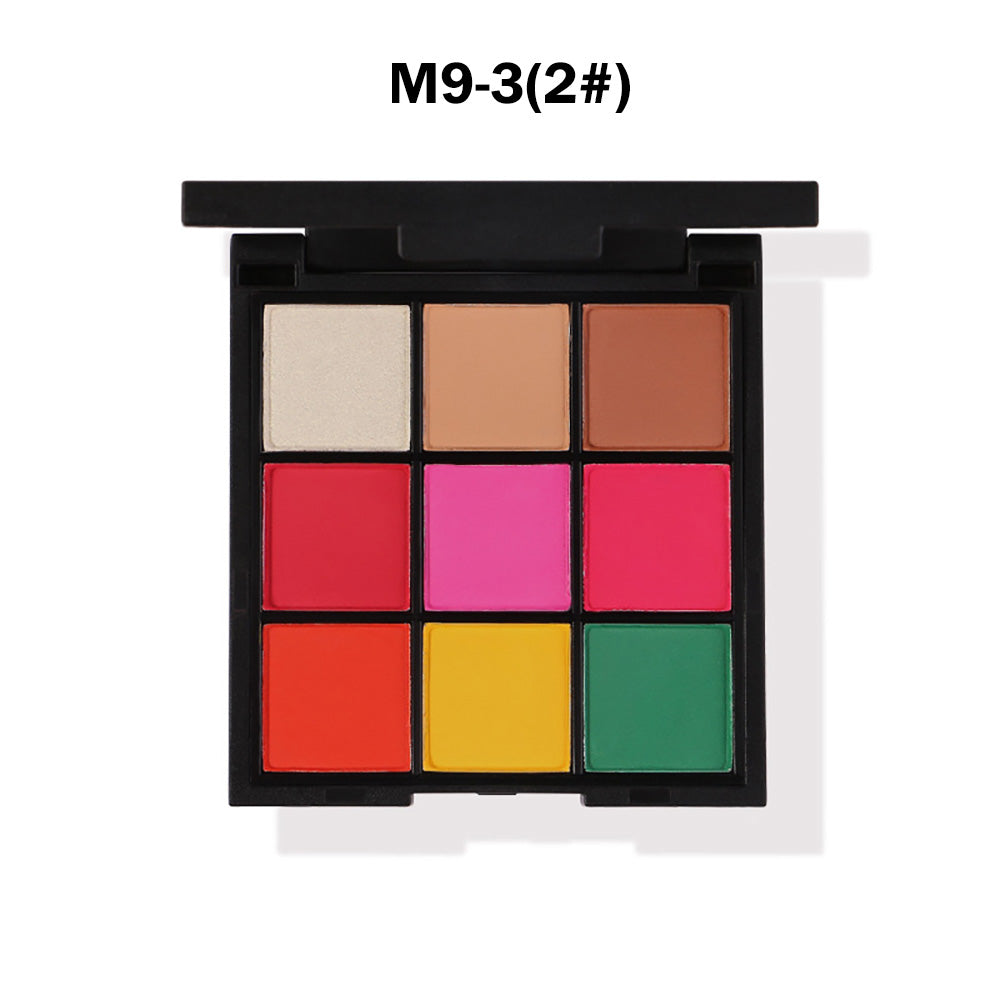 9 Color Dopamine Diy Eyeshadow Palette High Pigmented Long Lasting Waterproof