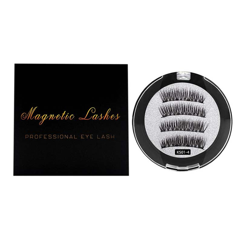 Magnetic false eyelash quantum magnet 3d dense glue-free lash