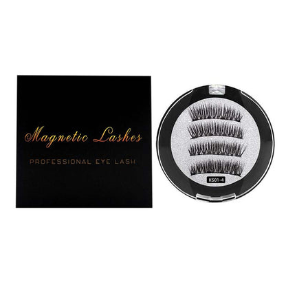 Magnetic false eyelash quantum magnet 3d dense glue-free lash