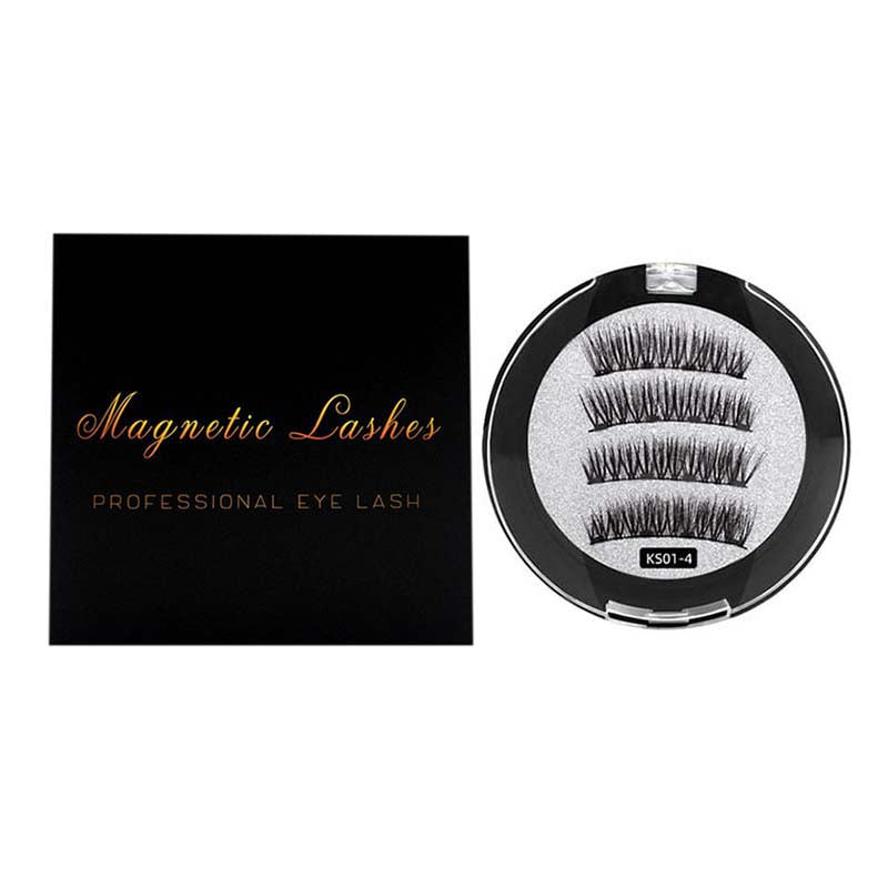 Magnetic false eyelash quantum magnet 3d dense glue-free lash