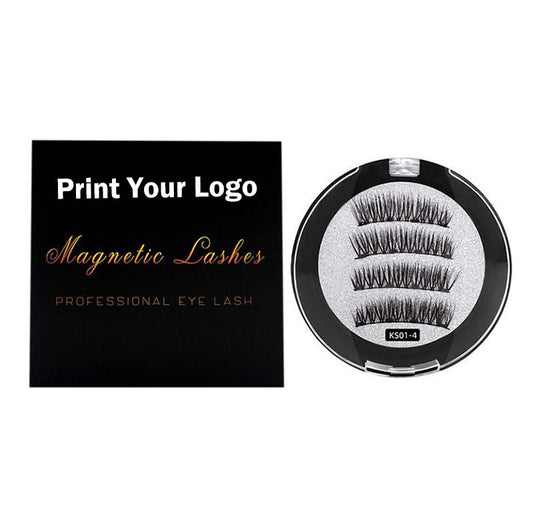 Magnetic false eyelash quantum magnet 3d dense glue-free lash