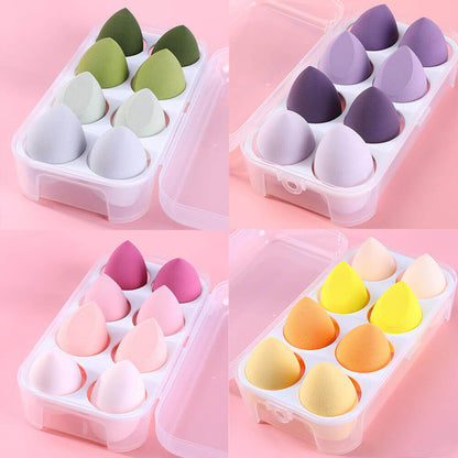 8 in 1 makeup sponge soft beauty blender bouncy puff various colors
