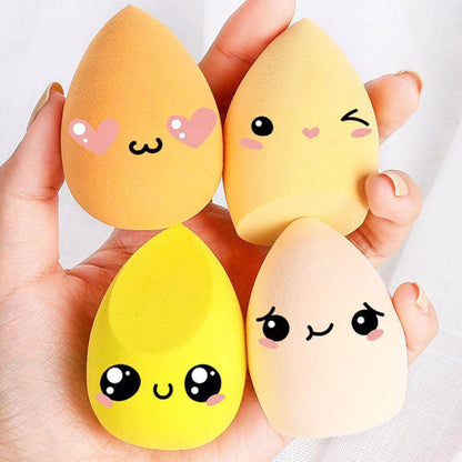 8 in 1 makeup sponge soft beauty blender bouncy puff various colors