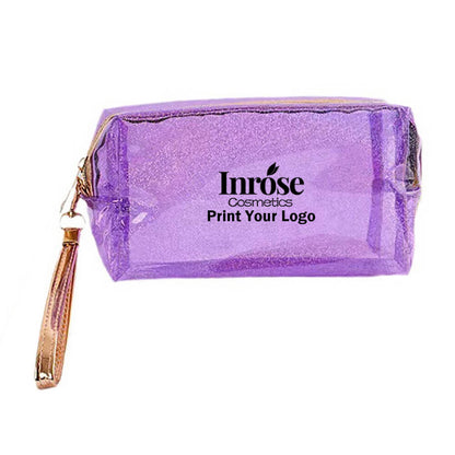 8 color makeup bag pvc zipper storage bag travel waterproof