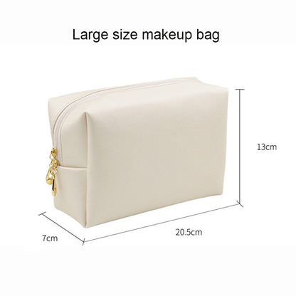 5 color big makeup bag handbag storage bag waterproof leather