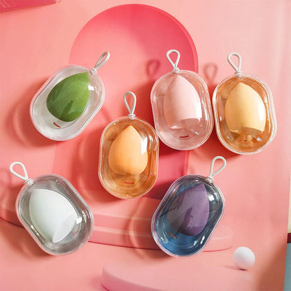 6 color beauty blender makeup sponge powder puff dry and wet