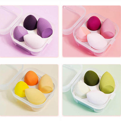4 in 1 makeup sponge beauty blender bouncy puff various colors