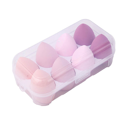 8 in 1 makeup sponge soft beauty blender bouncy puff various colors