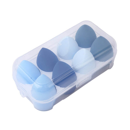 8 in 1 makeup sponge soft beauty blender bouncy puff various colors