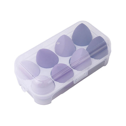 8 in 1 makeup sponge soft beauty blender bouncy puff various colors