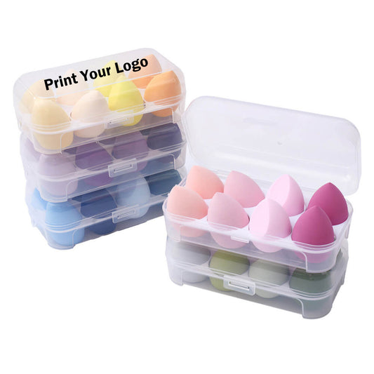 8 in 1 makeup sponge soft beauty blender bouncy puff various colors