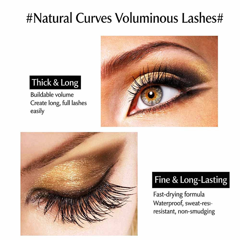 10-Color Colored Mascara 3D Full Volume Waterproof Thick Curling Long Lasting Vegan