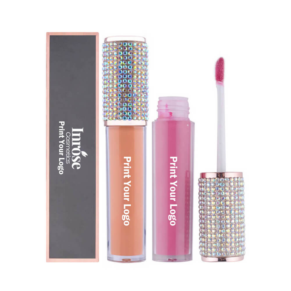 24 color matte liquid lipstick non-stick long lasting diamond tube